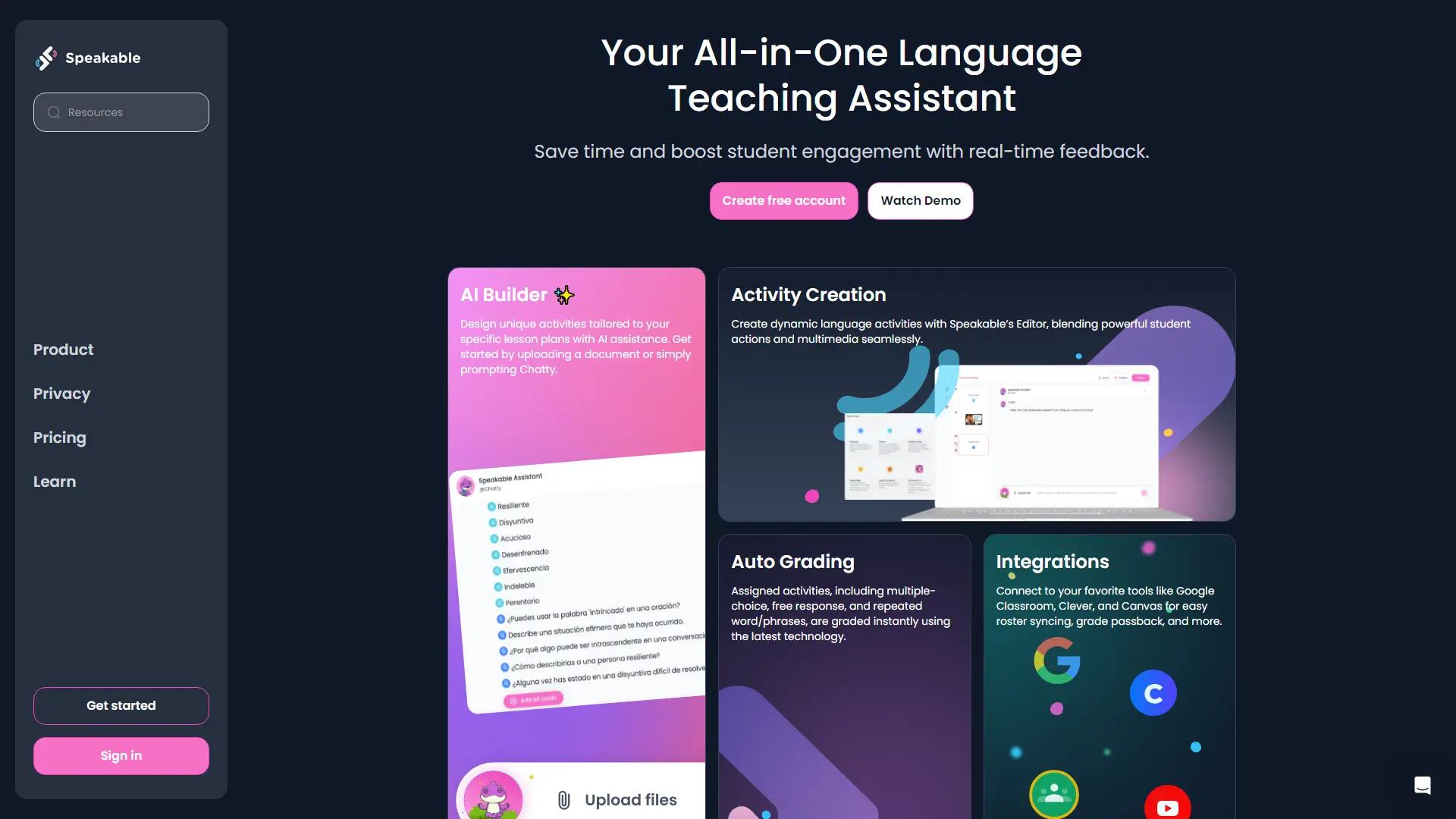 Speakable screenshot