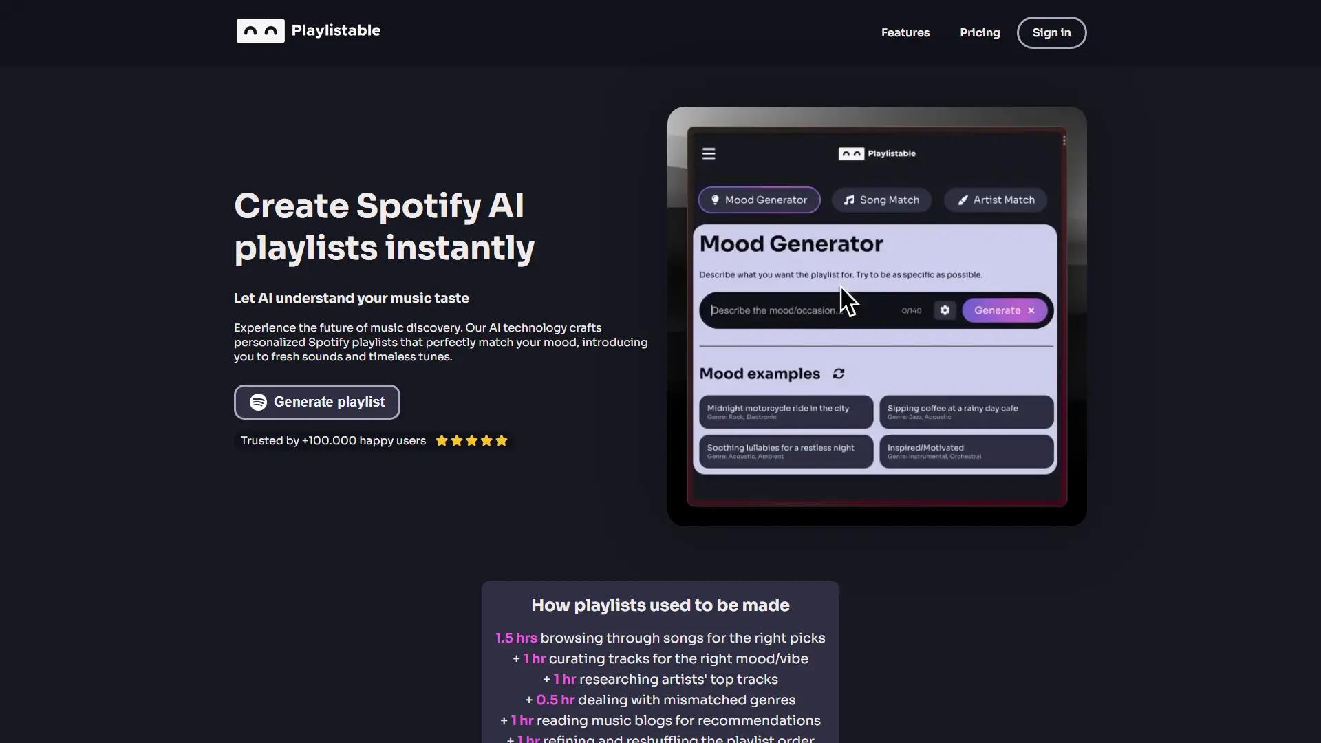 Playlistable screenshot