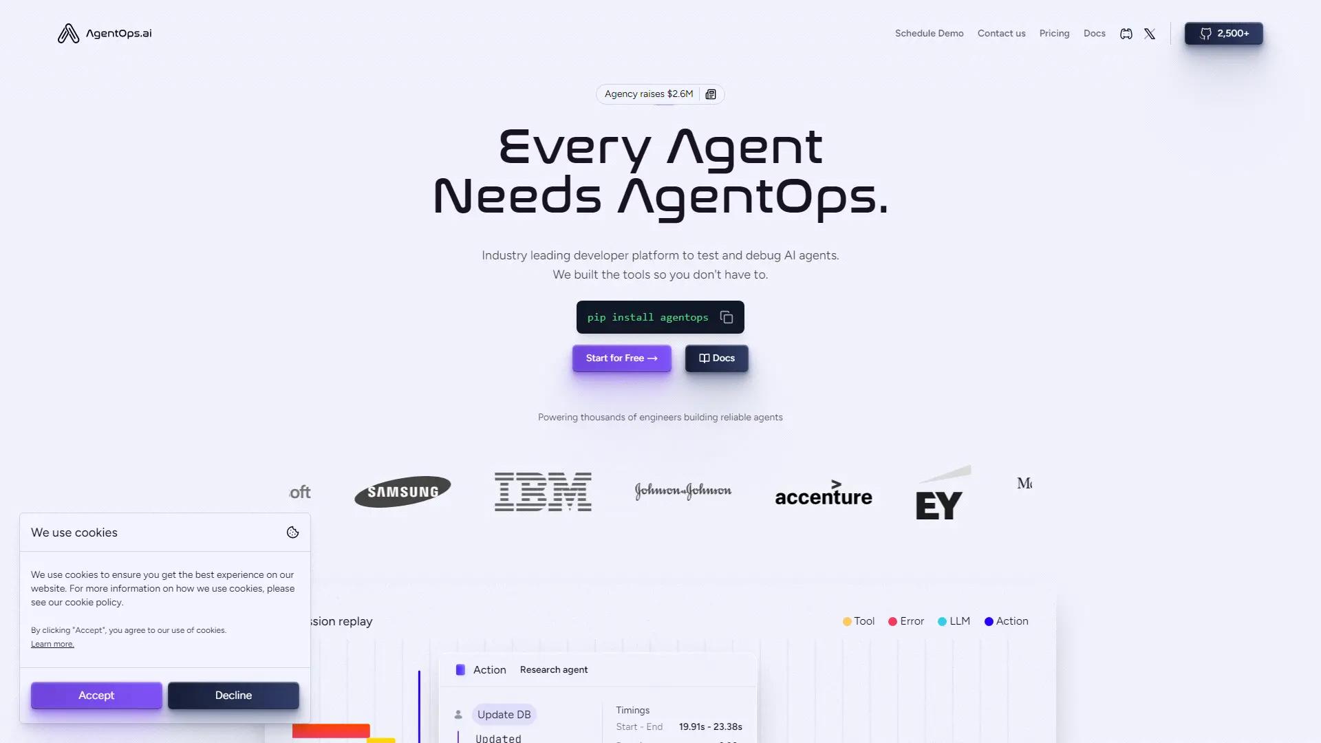 AgentOps screenshot