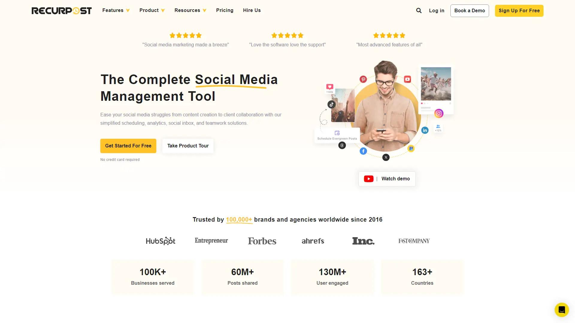 RecurPost screenshot