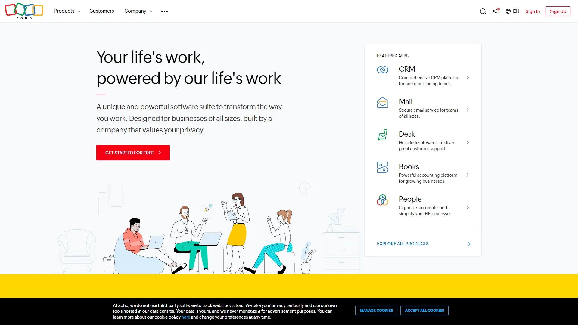 Zoho Social screenshot