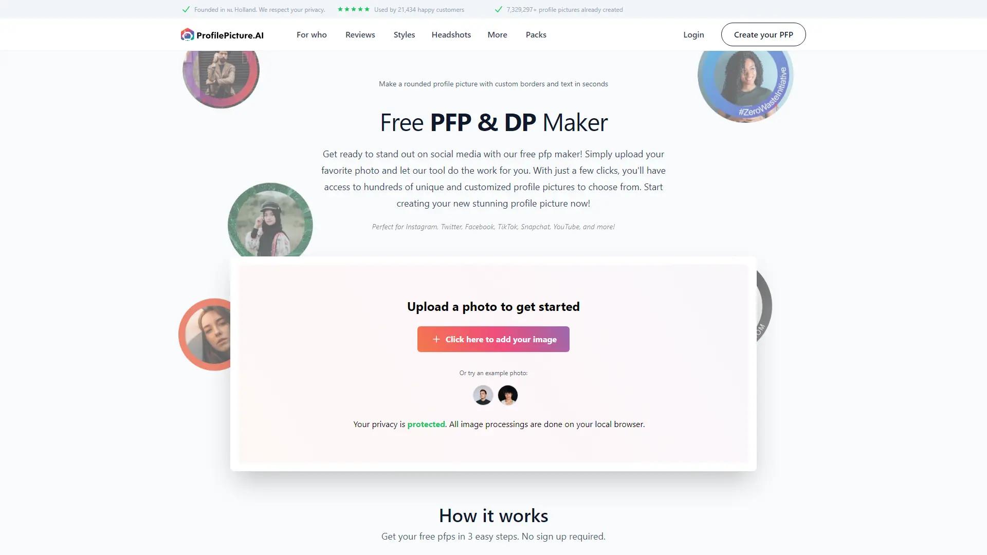 Profilepicturemaker screenshot