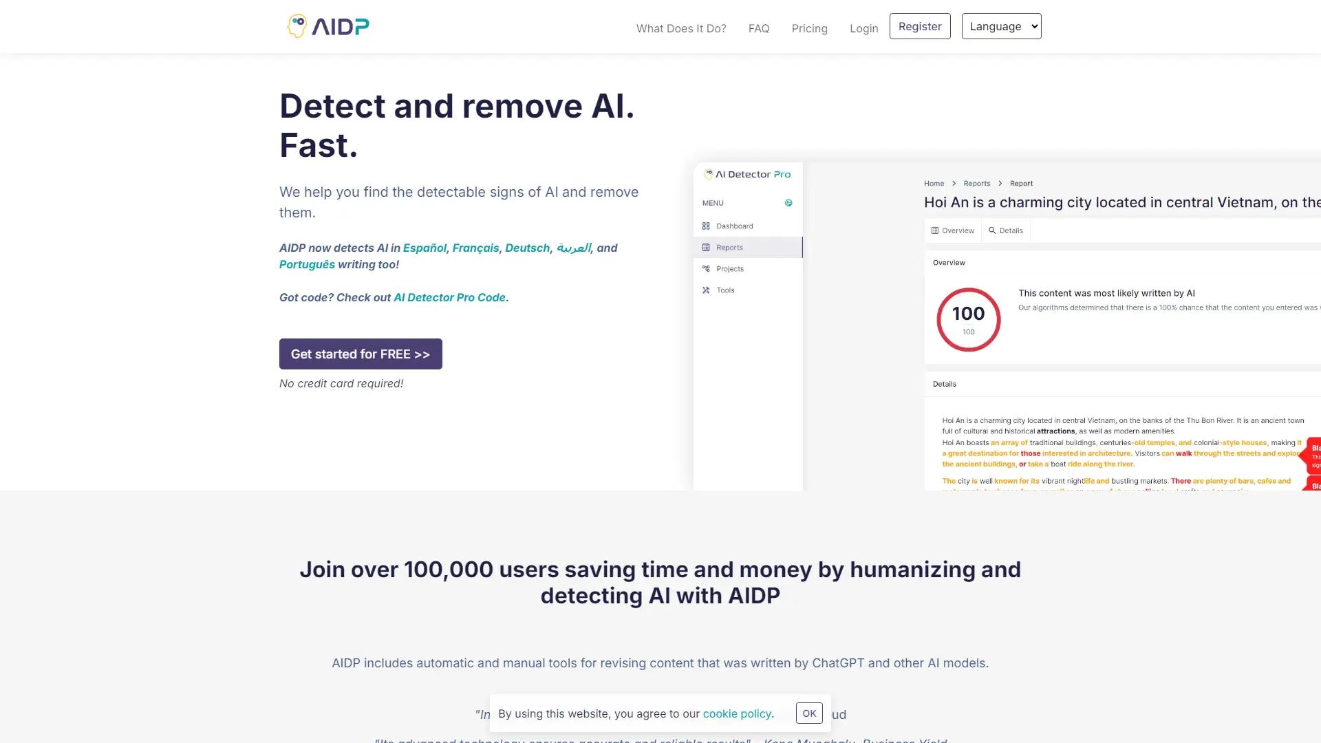 AI Detector Pro screenshot