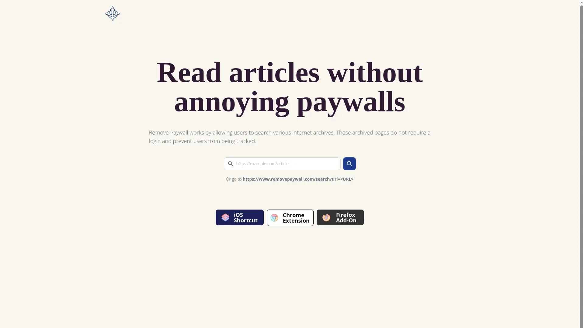 RemovePaywall screenshot