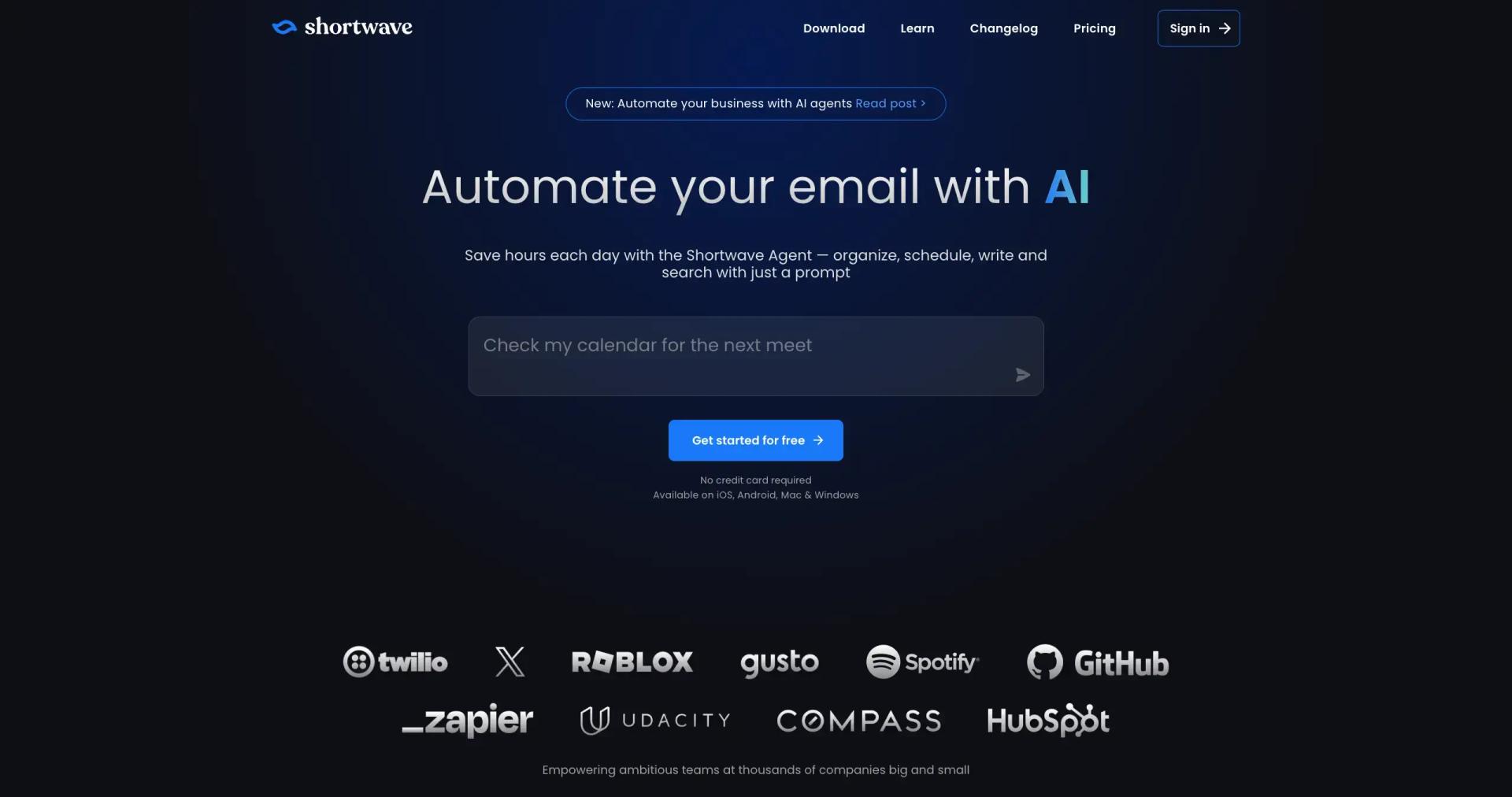 Shortwave screenshot