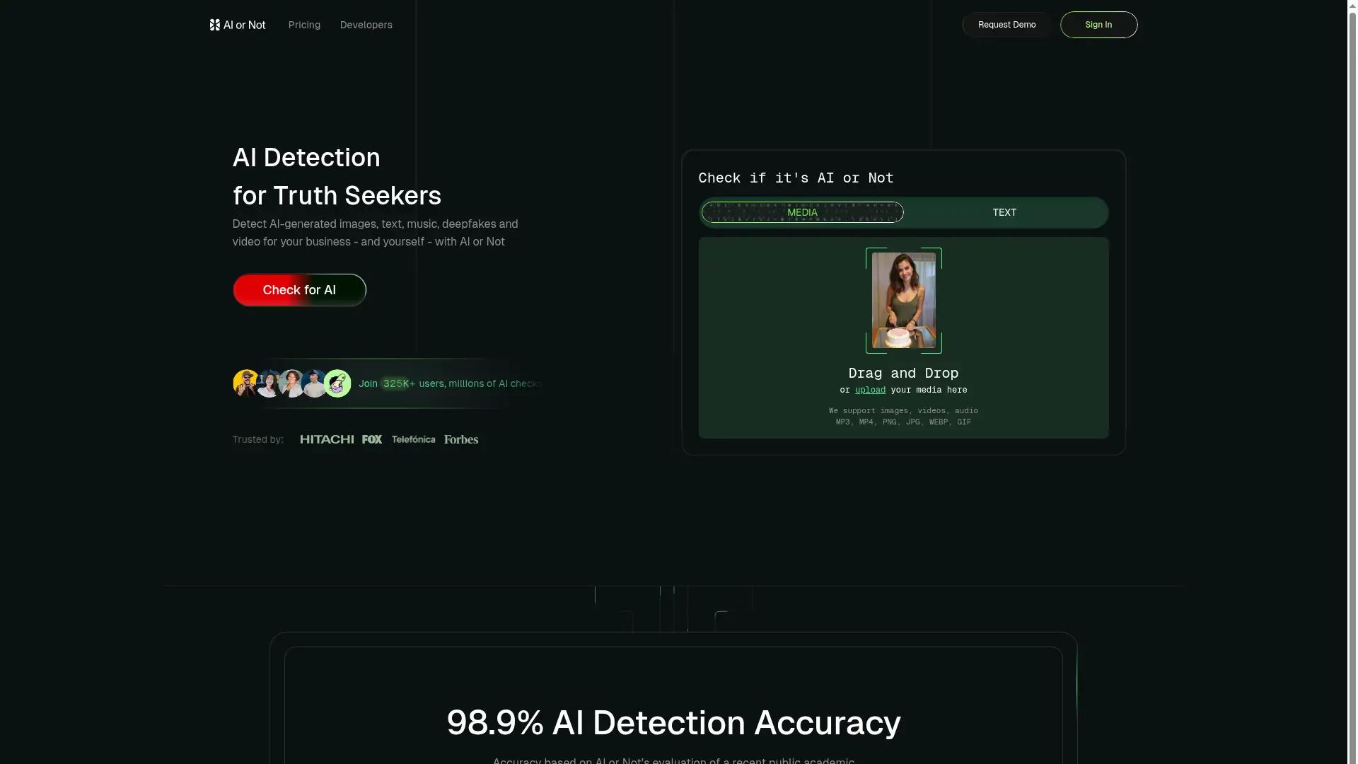 AI or Not screenshot